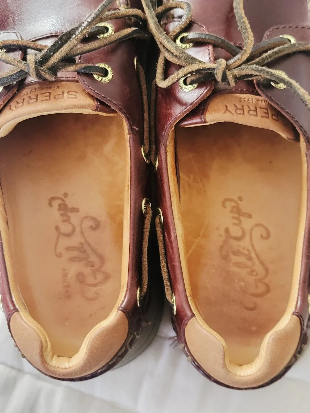 Sperry Men's Gold Cup™ ASV 2-Eye Boat Shoes In Amaretto, Men's Size 9.5